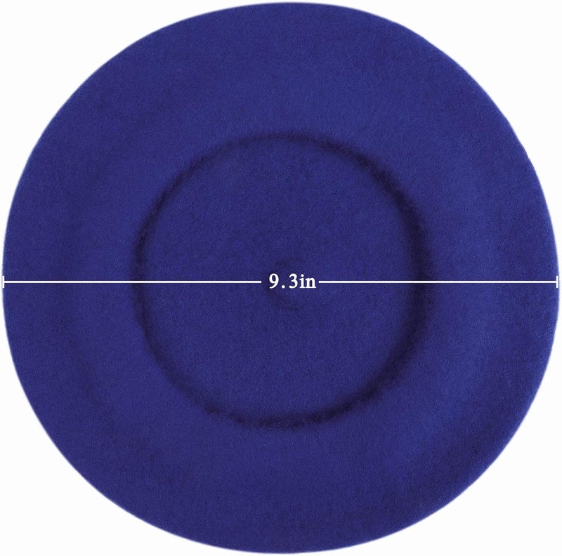 Wheebo Berets for Kids Wool French Beret Hats Artist Painter Hats for Little Girls Boys Solid Color Style - Image 3
